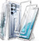 SUPCASE Coque pour Samsung Galaxy S22 Ultra 5G (2022), 2 Protecteurs d’Ecran Avant (sans Film + avec Film), Support Béquille, Clip Ceinture [Unicorn Beetle Pro] Protection Robuste Antichoc (2 Avant T)