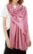 Pwsap Damen Leinen Schal Schultertuch, Stola Halstuch Tuch Unifarben Halstücher Sonnenschutz leichtes Elegante Leichte Modisch Weich Atmungsaktiv Wickelschal für Frühling Sommer Ganzjährig Rosa