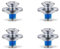 FUNYEEl de Tornillos para Fijaciones de Snowboard Incluye 16 Tornillos de Montaje para Snowboard y 16 Arandelas para Tornillos de Snowboard.