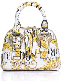 Versace Jeans Couture borsa a mano Logo couture donna white - gold