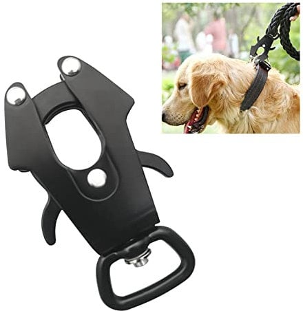 UFURMATE Frog Clip, Space Aluminum Locking Dog Leash Buckle Heavy-Duty Quick Release, Rust Resistant Dog Chain Buckle Replacement - 595lbs Capacity, Inner Diameter 25mm