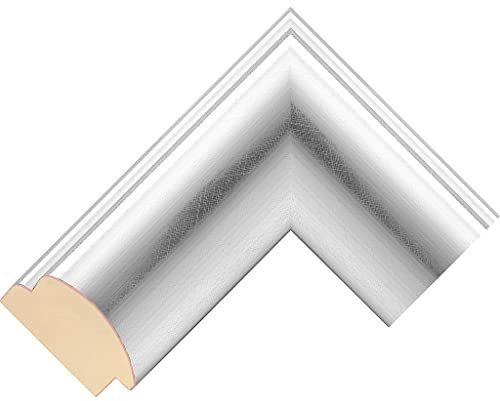 Customisable Bezel/Frame compatible with the Samsung Frame TV (43 inch) - Silver Frames (Cushion Silver Foil 63mm)