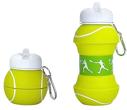PIWINE Tasse pliante sphérique en silicone, tasse à eau portable anti-chute et anti-fuite pour enfants, bouteille d'eau pour enfants de dessin animé mignon, bouteille d'eau de 17 oz(D)