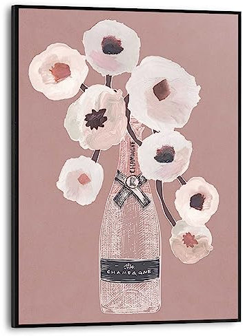 REINDERS Gerahmtes Bild, Champagne, Wohnzimmer, Bilder, Wanddeko, Room Decor, MDF, Braun, 40x30cm