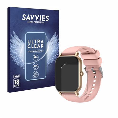 Savvies 18 Stück Schutzfolie für Nerunsa P66D / P66B / P66E / P66DMB / P66RD 1.85 Displayschutz-Folie Ultra-Transparent