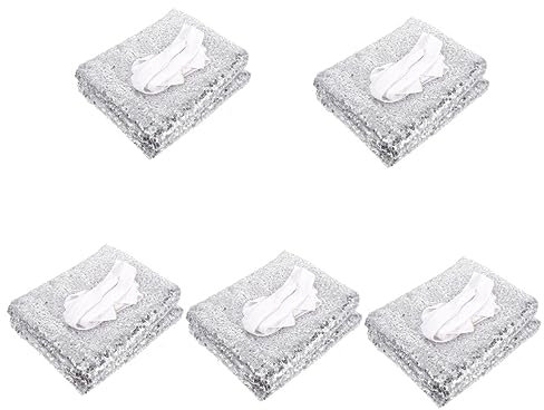 Zerodeko 5st Baby-duschvorhang Funkeln Glitzer-hintergrundvorhang Schimmernde Wandkulisse Hochzeitskulisse Selber Machen Party-hintergrundvorhänge Foto Tafel Polyester (Polyester)