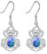 Spinne Ohrringe 925 Sterling Silber Spinne Ohrhänger Schmuck Geschenke Für Damen Mädchen (Abalone Muschel Spinnen Ohrringe)