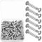 M4 x 31-40 mm Furniture Connecting Screws Bolts and Sleeves, 100 Pcs/50 Set Cabinet Connectors, Cupboard Joining Fixings for Kitchen Cabinet Carcase Boards Connector