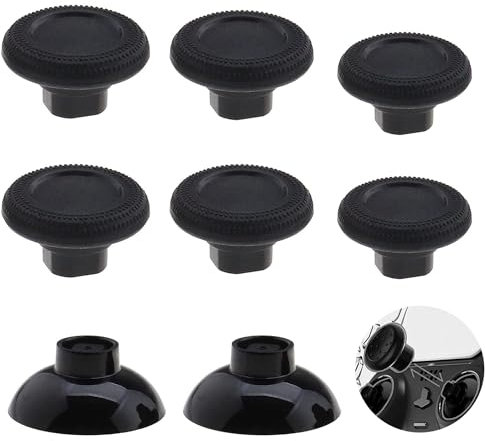 8 Stück Analoge Joystick Kompatibel, Analog-Stick Daumenkappe, Ps5 Kontroller Analog Thumbstick, Für Einstellen Von Höhe Und Bogen, Verbesserung Kontrolle Und Verringerung Ermüdung Daumens (Schwarz).