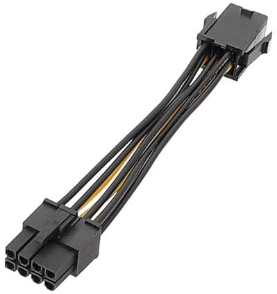 YiQinzcxg PCIe 6pin zu ATX12V 8pin Adapter CPU PCIe 6Pin Female zu 8Pin Male Converter und Effizienter Stromübertragung