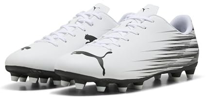 PUMA Herren Attacanto Ii Fg/Ag Fussballschuh, Weiß Schwarz, 45 EU