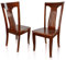 VAKON SALON - Esszimmerstühle 6er Set aus Kirschbaumholz, Holzstuhl, Küchenstuhl aus Massivholz bis 150 kg - Design 802 - Walnussbraun