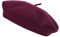 Gadgets Mafia Boina para mujer, boina francesa, boina de lana, vintage, clásico, para invierno, otoño, damas, suave, cálido, para exteriores, unisex, Granate oscuro, Talla única