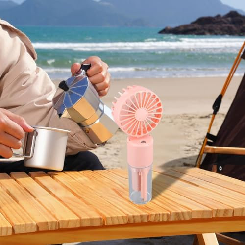 SPORTARC Ventilatore palmare nebulizzatore con 4 velocità, compagno perfetto per attività interne ed esterne (verde)