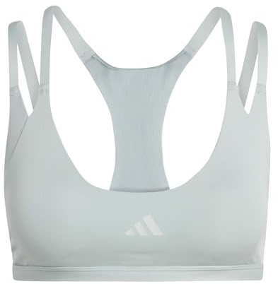 adidas Women's Optime Workout Strappy Light Support Bra, Wonder Sage, M