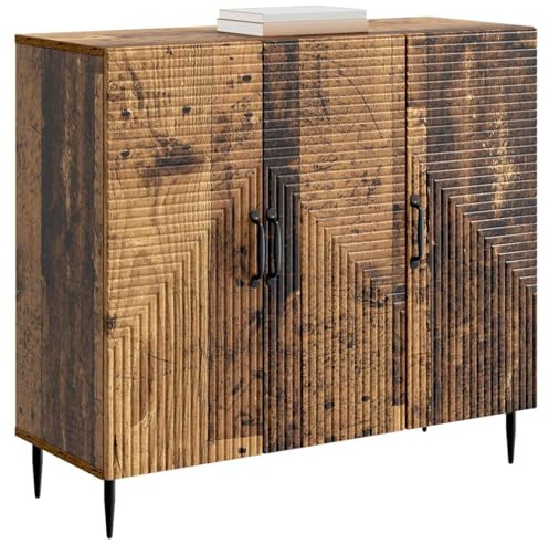 vidaXL Sideboard Altholz 89 x 34,5 x 80 cm Holzwerkstoff, Wohnzimmer, Vintage Sideboard, rechteckiges Design, praktische Aufbewahrung, stylishe Möbel, ordentliche Lösung