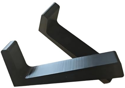 Soundbar stand with anti-slip base for added stability and an adjustable soundbar holder that attaches securely to bass to save space