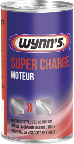 Wynn's Super Charge Additif Huile Moteur - Amélioration de la Viscosité à Haute Température - Traitement Moteur Diesel et Essence - 325 ml