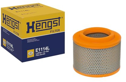 HENGST - Luftfilter E1114L - Luft-Filtereinsatz für KFZ | Hochwertiger Motorluftfilter für Otto- oder Dieselmotor - Schutz für Motoren - Wasserbeständig