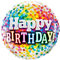 Happy Birthday Folienballon Motiv - Alles Gute zum Geburtstag Ballon Geschenk Deko Girl Boy Party 18 Kinder bunt JGA Dekoration Luftballon XXL Luftballon mini (bunt bepunktet)