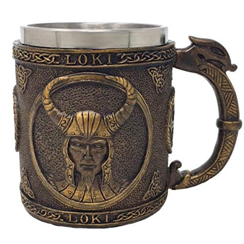 Unbekannt Krug nordischer Gott Loki - Kelch, Met, Götter