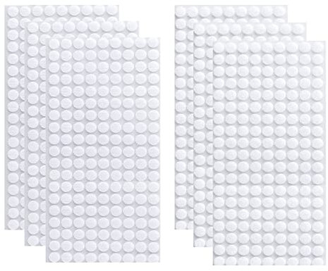 Arlent - Gancho y hebilla adhesivos, 504 pares de 10 mm, autoadhesivos, ganchos y hebillas redondos, pastilla adhesiva, punto de moneda trasera, pegatinas, puntos traseros, puntos de esquina, color