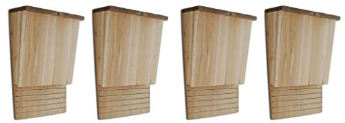 vidaXL 4X Holz Fledermauskasten Fledermaushaus Nistkasten Fledermausnistkasten
