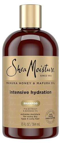 SheaMoisture Intensive Hydration Shampoo Manuka Honey and Mafura Oil for Dry, Damaged Hair Sulfate-Free 13 fl oz