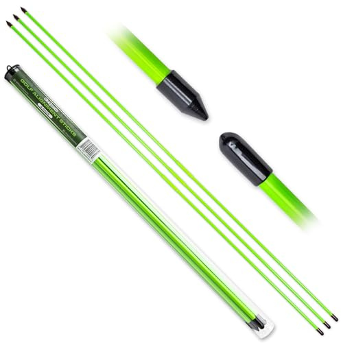 GoSports Lot de 3 Bâtons d'entraînement d'Alignement de Golf - 122 cm