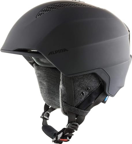Alpina Unisex, Skihelm, Black Matt, 61-64 cm