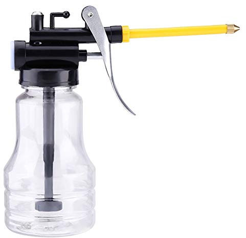 Hochdrucköler, 250cc Ölflasche Transparenter Hochdrucköler Schmieröldose Flasche Flex Manuelle Ölpistole Öl kann Ölpumpe mit langem, abnehmbarem Auslaufpumpen-Handölpumpenwerkzeug pumpen