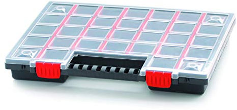 Organizer Sortimentskasten Sammelbox Kunststoff 400 x 303 x 50 mm Kleinteilefächer individuel bis 32 Fächer
