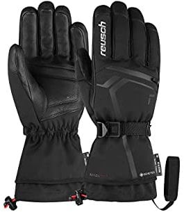Reusch Down Spirit Gore-tex besonders Warmer, wasserdichter und atmungsaktiver Skihandschuh mit Daunen, schwarz/Silber, 8,5