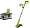 Ryobi RB18L50 ONE+ Lithium+ 5.0Ah Battery, 18 V & Ryobi OLT1832 ONE+ Cordless Grass Trimmer, 25-30cm Path (Zero Tool), 18 V, Hyper Green (Battery, Charger and Blade Not Included)