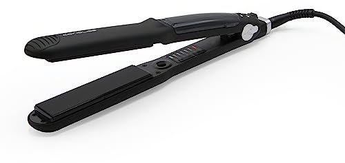Corioliss C-Steam | Plancha Pelo Vapor Profesional | Ionica | Con tratamiento Keratin Elixir Hasta 230º | Placas Cerámica Control Temperatura