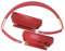 Cuffie Bluetooth da sopra l'orecchio,cuffie wireless per adulti e DJ con cancellazione attiva del rumore,con 20 ore di riproduzione e auricolari in memory foam,per DJ/TV/PC/telefono (rosso)