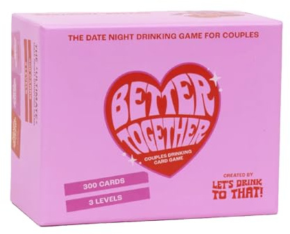 Better Together Kartenspiel für Paare, Date, Nacht, 300 lustige und romantische Karten für 2 Spieler, Intimität und Gesprächsstarter, perfektes Geschenk zum Valentinstag, Jahrestag und Verabredungen