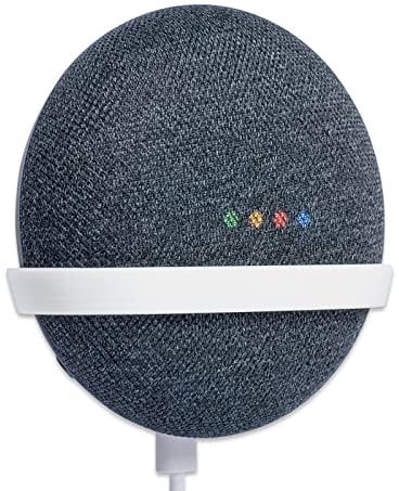P3D-Lab Wall Mount for Google Home Mini, Google Home Mini Wall Bracket Tiny White - 3 Years Warranty - Made in UK