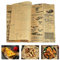 KLYNGTSK 100 Sheets Food Wrapping Paper Printed Greaseproof Paper Sheets Bread Newspaper Vintage Grease Papesr Squares 25 * 25cm Baking Papers Sheets for Sandwich Cheese Hamburger Cakes Baking Fries