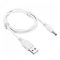 sourcing map 1 Stück USB Stecker auf DC 3.5 x 1.35mm Stecker Netzkabel 100cm Ladekabel Stecker für Nachtlichtlampe Mini Lüfter Weiß