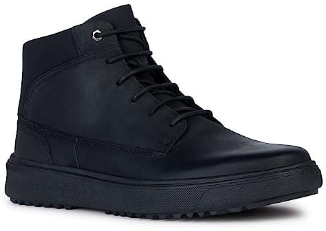 Geox U Cervino, Stivale alla Caviglia Uomo, Nero, 43 EU