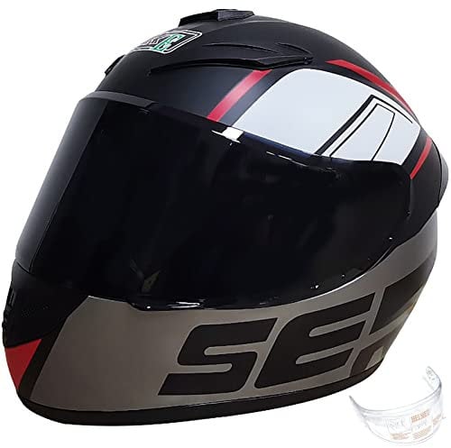 Full Face Motorradhelm Anti-Fog Sonnenblende Motorradhelm Für Erwachsene Männer Frauen Motorrad Scooter Motocross DOT/ECE Zugelassener Motorradhelm 5,XXXL(64-65CM)