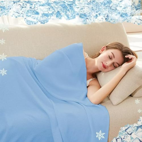 ZUCZUG Kühldecke Decke für Menschen, Kinder, Sommer Kühldecke Selbstkühlende Decke, für Sommer Heißes Wetter Bett Sofa und überall Waschbar