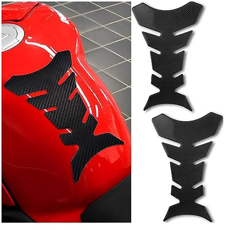 JNNJ 2 Stück Tankpad Protector, Tankpad Tankschutz Motorrad Universell, Motorrad Tank Pad 3D Tank Aufkleber, Für Niversal Motorrad Aufkleber Schutz Dekoration