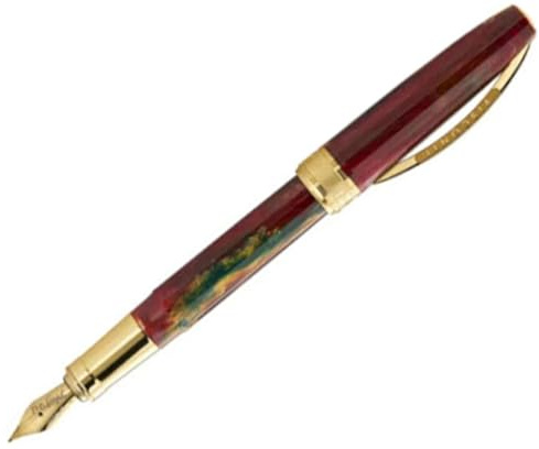 Visconti VISCONTI Fountain Pen Van Gogh Plum Garden Red GT Medium Point M KP12-23-FPM