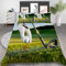 Pechiwuo Golf Bettwäsche 155x220 Weich Kuschelige Mikrofaser 3D Druck Golf Bettwäsche-Sets Bettbezug und 2 Kissenbezug 80x80 cm mit Reißverschluss A2250