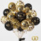 Schwarz Gold 18 Geburtstag Deko Set - 15 Stück Luftballons für Junge Mädchen, Happy Birthday Ballons für Party Dekoration, 18 Jahre Geburtstagsparty