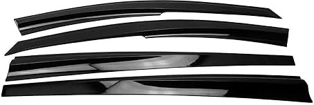 4X Windabweiser Regenabweiser kompatibel mit Dacia Sandero 2008-2012 Acryl Dunkel