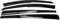 4X Windabweiser Regenabweiser kompatibel mit Dacia Sandero 2008-2012 Acryl Dunkel