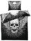 MOBEITI Totenkopf Bettwäsche 135x200, Gothic Flügel Schädel Wendebettwäsche - Deko & Geschenke, Weiche Mikrofaser Bettbezug Set 2teilig, 1 Kissenbezug 80x80, mit Reißverschluss
